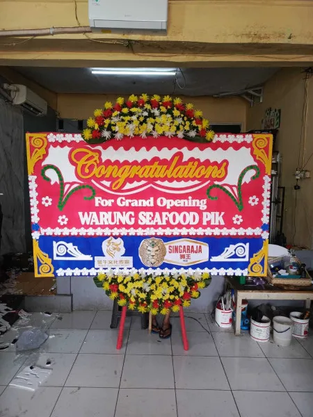 Papan Bunga Ucapan Selamat Hotel Merak Beach Cilegon
